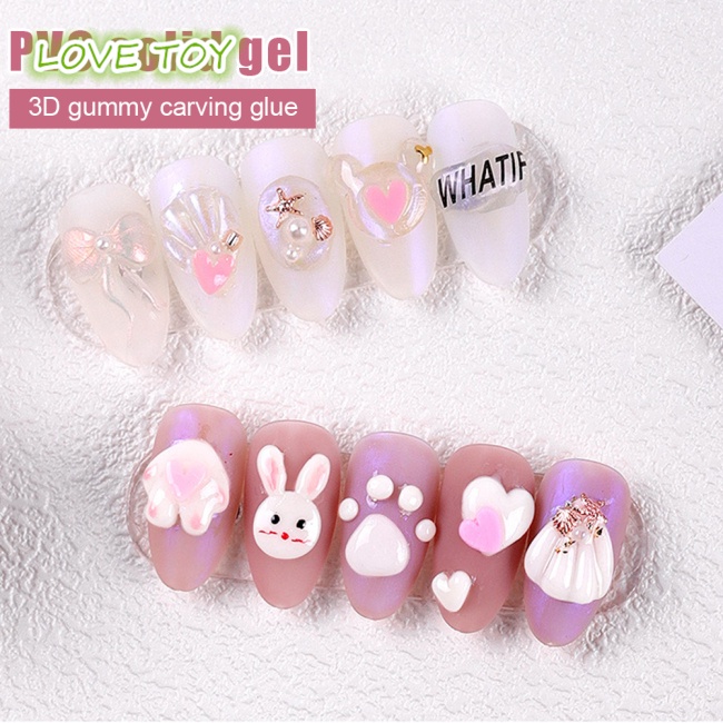 [Hàng mới về] Gel tạo hình đính móng Nkodok 3D mềm mại chạm khắc PVC