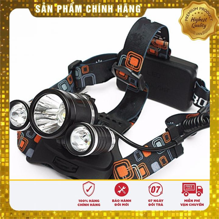 Đèn Pin 3 Bóng [ RẺ BẤT NGỜ ] Đèn Pin Đội Đầu 3 Pha Siêu Sáng - Tiện Lợi - Đa Tính Năng - Phù Hợp Cho Mọi Người Dùng | BigBuy360 - bigbuy360.vn