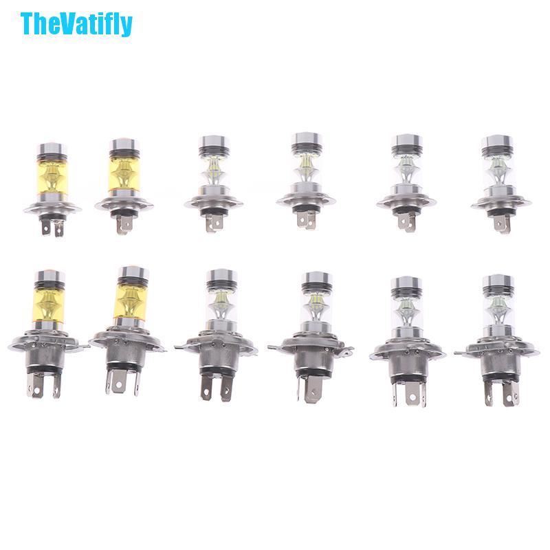 Set 2 Đèn Led H4 / H7 9003 Hb2 8000k Hi / Lo Chùm 20 Bóng Chuyên Dụng