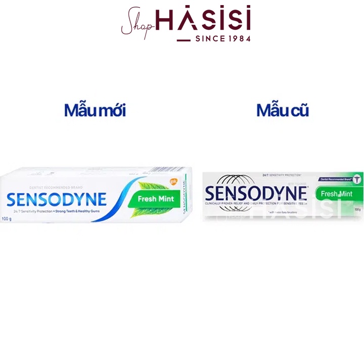 Kem Đánh Răng Bạc Hà The Mát SENSODYNE - Fresh Mint 100g