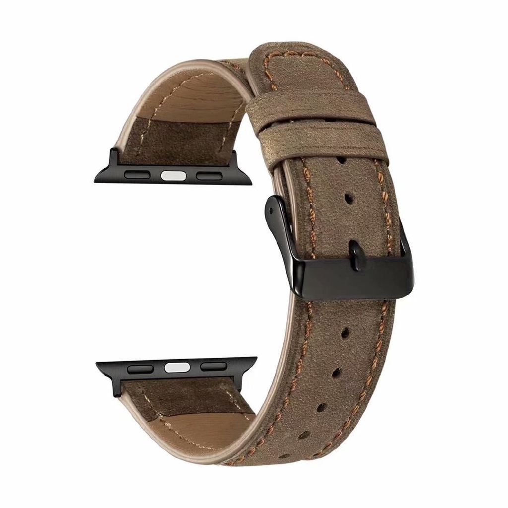 【Apple Watch Strap】Dây đeo bằng da cho đồng hồ thông minh Apple Watch Series se / 6 / 5 / 4 / 3 / 2 / 1 (38mm 42mm 40mm 44mm)