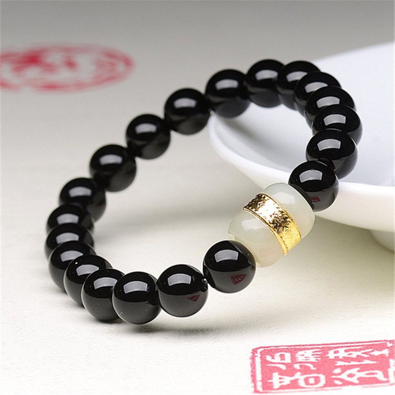 Vòng Tay Chuỗi Hạt Đá Mã Não May Mắn Cho Nữ