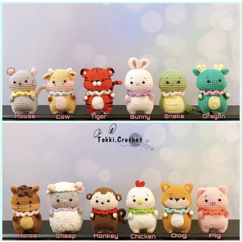 Thú len 12 con giáp - quà tặng ý nghĩa