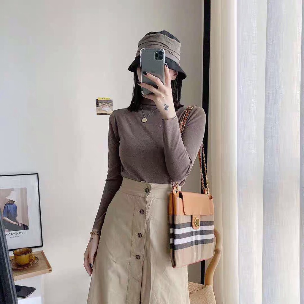 [SẴN SLL] Áo giữ nhiệt nữ 💖FREESHIP💖 Áo Len Cổ Lọ Xuất Nhật MoTie (Túi Zip) | BigBuy360 - bigbuy360.vn