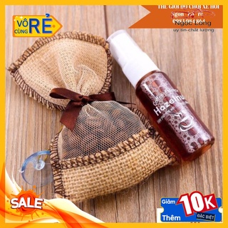 Túi thơm treo xe kèm tinh dầu hương Cafe Hazelnut Korea