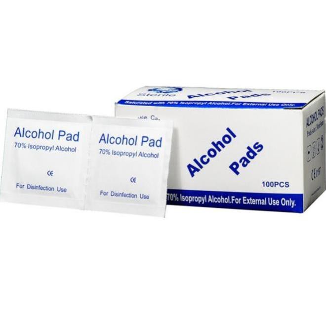 Bông tẩm cồn tiệt trùng (alcohol pads)