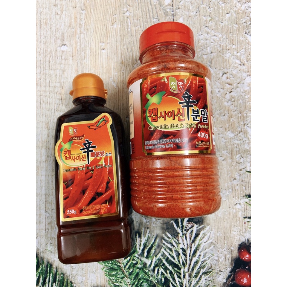 Tinh dầu ớt Capsaisin làm mỳ cay, tokpokki cấp độ Hàn quốc 550ml
