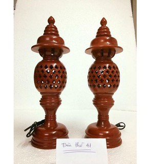 ĐÈN THỜ GỖ CAO 41 CM