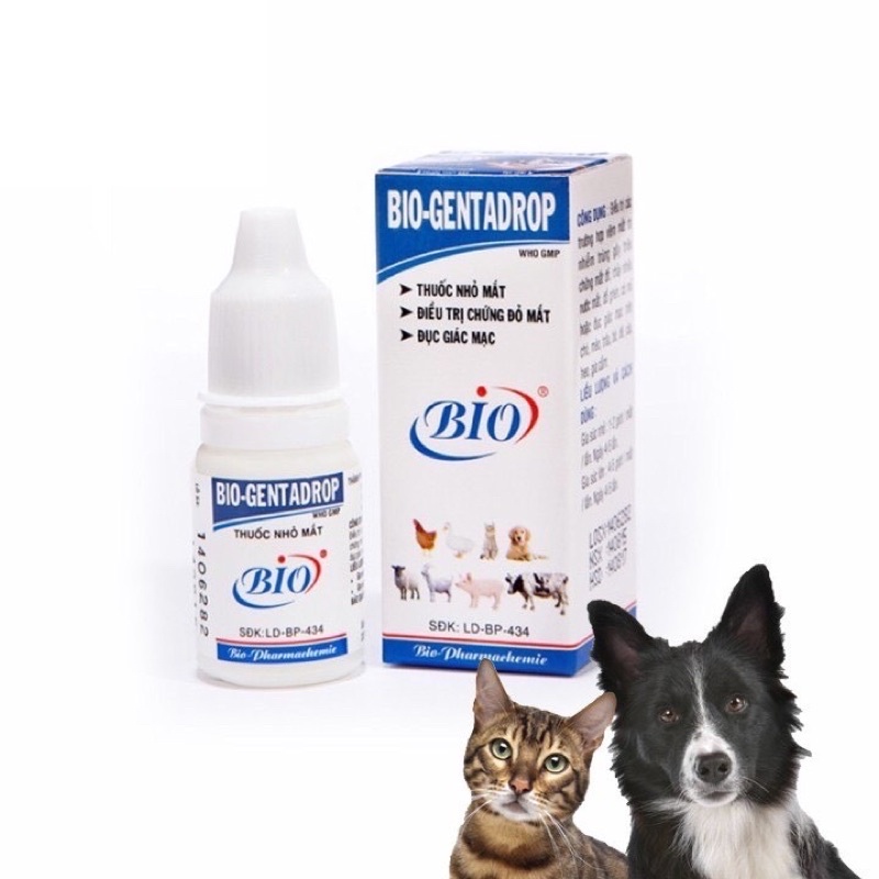 [Mã PET50K giảm Giảm 10% - Tối đa 50K đơn từ 250K] Nhỏ Mắt Bio Genta Cho Chó Mèo - Mì Store