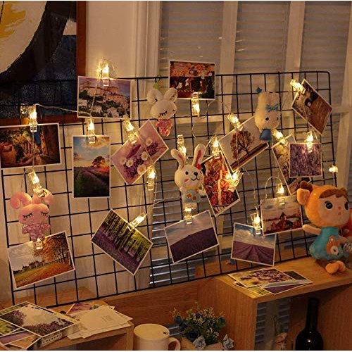 (Xài Pin Hoặc Điện) Dây Đèn Kẹp Ảnh 3M 20 Kẹp Có Đèn Led Phát Sáng Decor Trang Trí Kẹp Ảnh Nghệ Thuật | BigBuy360 - bigbuy360.vn