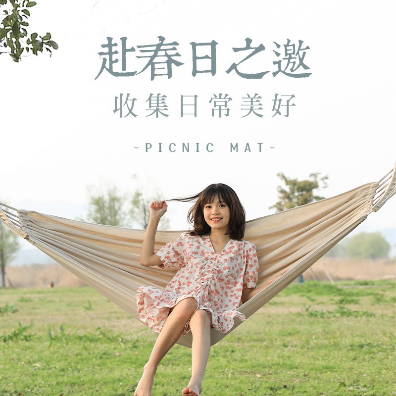 Võng Đôi Treo Trong Nhà/Ngoài Trời Chống Lăn Cho Người Lớn Trẻ Em Trong Nhà