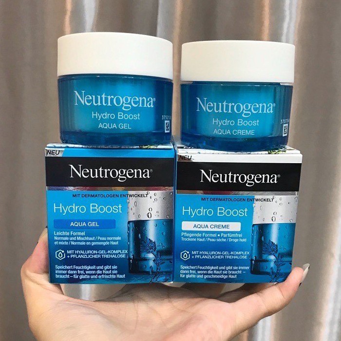 Kem Dưỡng Ẩm 💧𝐅𝐫𝐞𝐞𝐒𝐡𝐢𝐩 𝐗𝐓𝐑𝐀💧 Kem Cấp Nước Neutrogena Hydro Boost Aqua Gel & Aqua Cream Pháp Mới