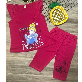 Đồ bộ lửng size đại cotton 4 chiều cho bé gái