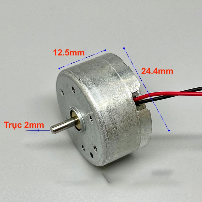 Motor mini 300 3V - 6V mới 100% chạy êm tốc độ 3400 - 4600 RPM - LK0352