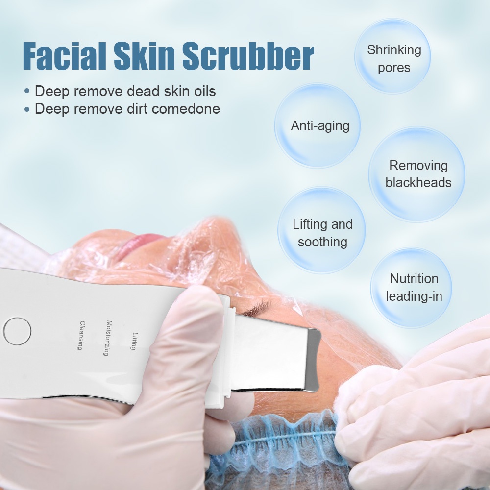 Máy Rửa Mặt Làm Sạch Sâu Loại Bỏ Mụn Đầu Đen Bằng Sóng Siêu Âm