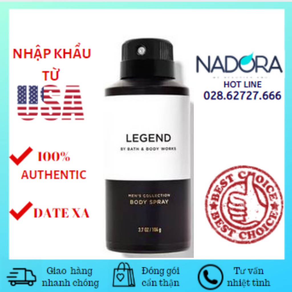 Xịt Thơm Dành Cho Nam Bath And Body Works - Legend For Men (104g)