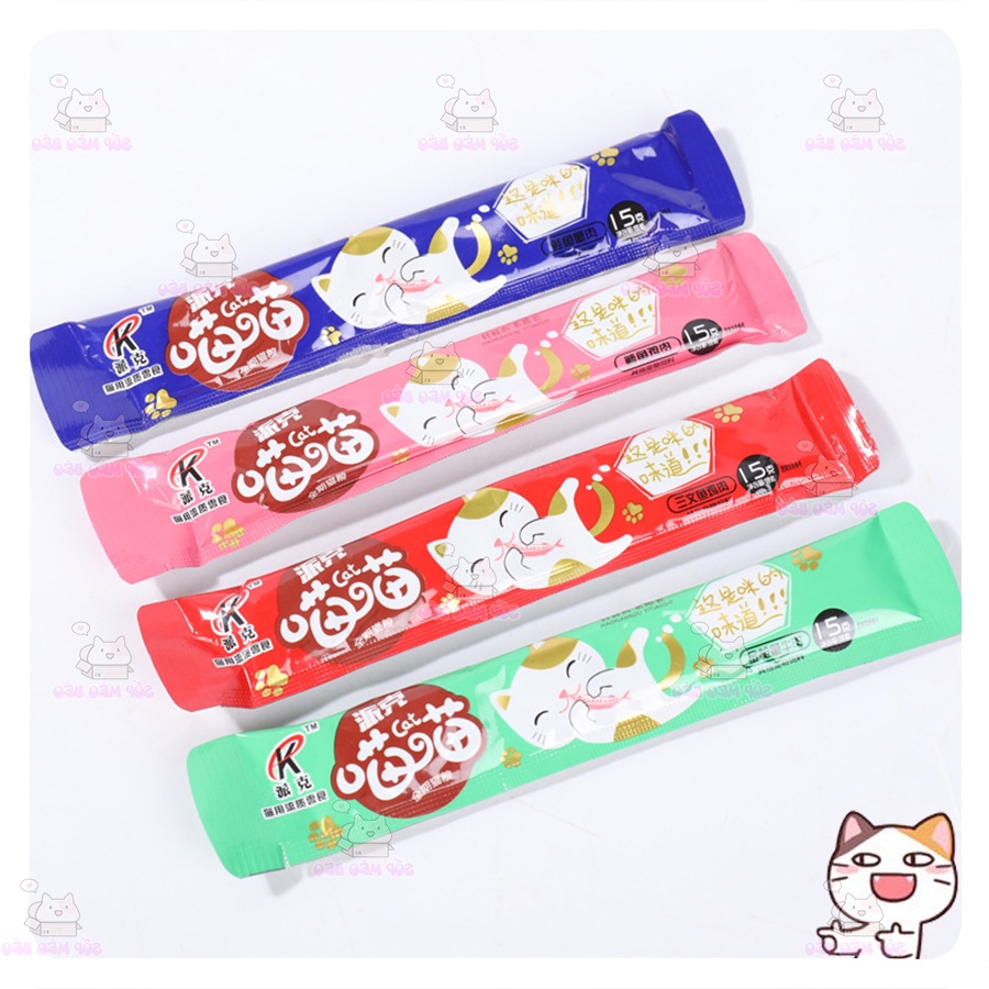 Soup thưởng 4 vị Miao 15gr cô đặc vị cho Mèo