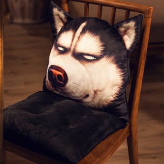 Đệm Lót Ghế Ngồi Hình Chú Chó Husky Dễ Thương
