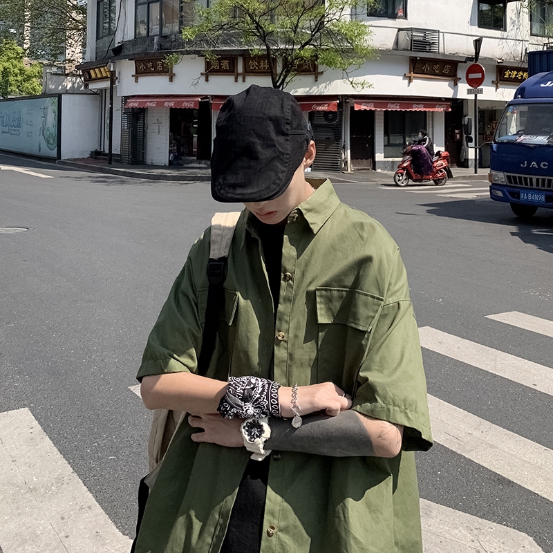 Áo sơ mi tay ngắn thời trang cho nam