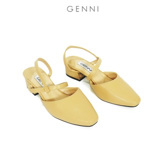 Sandal mũi tròn gót vuông 3p ge285 - genni