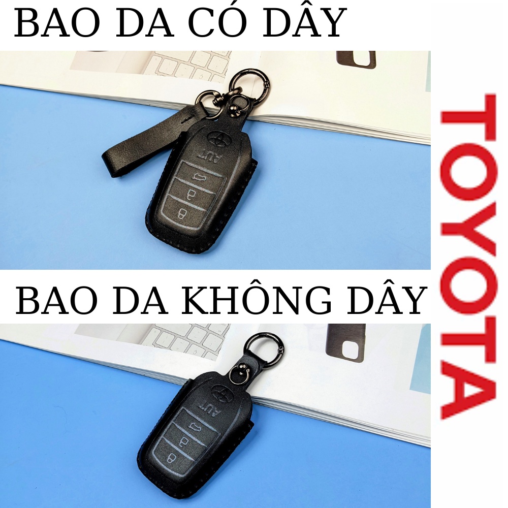 Bọc Chìa Khóa Toyota Fortuner,Toyota Land Cruiser,Toyota Camry 3 Nút,Bao Da Chìa Khóa Toyota Fortuner,(TFO3)