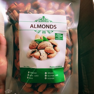 250gr hạnh nhân mỹ rang bơ vỏ mỏng hạt to giòn ngon