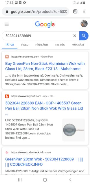 Chảo Greenpan Cambridge 28 sale mạnh