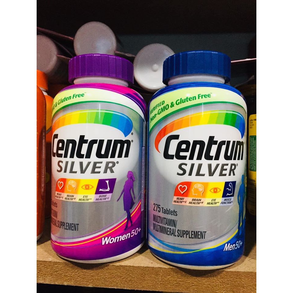 Viên Uống Tổng Hợp VITAMIN Centrum SILVER Cho Nam Nữ TRÊN 50 tuổi 275 Viên | Thế Giới Skin Care