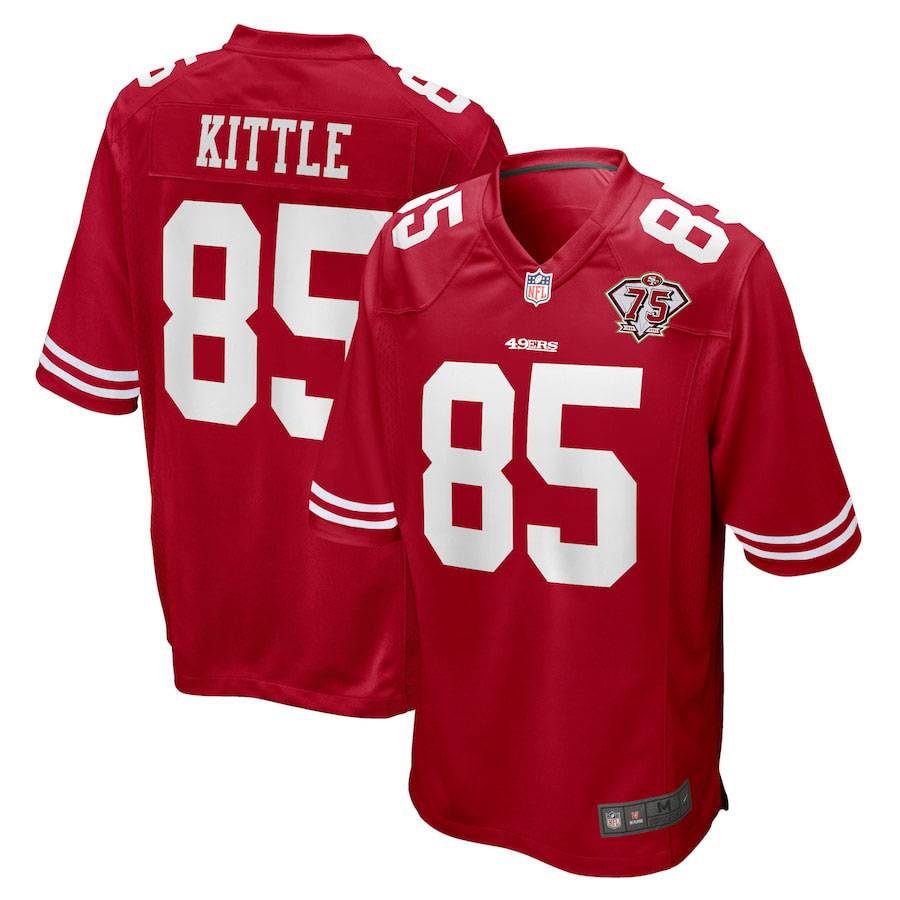 Áo thun thể thao WD 75th San Francisco 49ers NFL Jersey