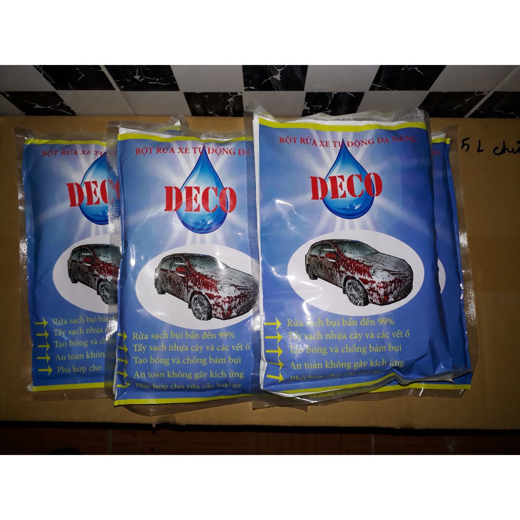 Bột rửa xe không chạm DECO gói 500g