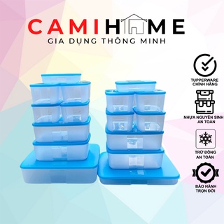 Bộ hộp trữ đông, bảo quản thực phẩm ngăn đông Freezermate Jumbo Set 16 Tupperware chính hãng, nhựa nguyên sinh