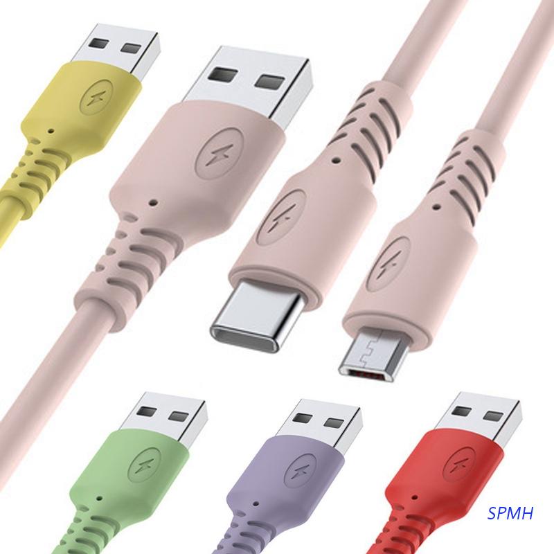 Dây Cáp Sạc Nhanh Hai Cổng Micro USB Type C Đa Năng Cho Điện Thoại/Máy Tính Bảng 1/2/ 3M