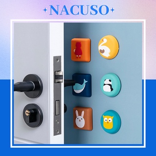 Miếng dán tường silicon chặn cửa chống va đập, miếng cao su dán tường tủ bàn ghế giảm tiếng ồn - NACUSO