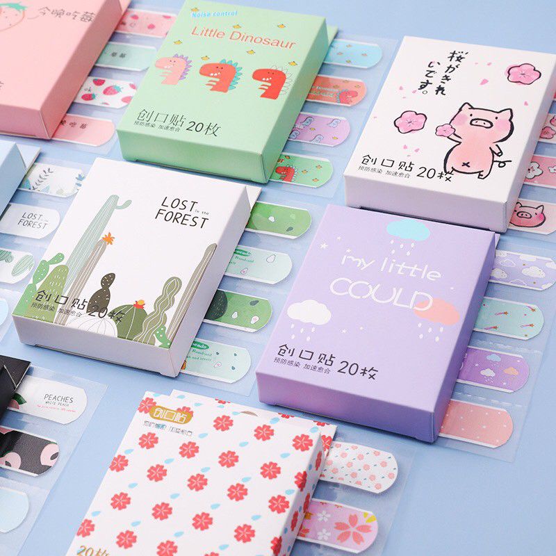 Set 20 Miếng Băng Dán Cá Nhân Urgo Họa Tiết Hoạt Hình Cute Đáng