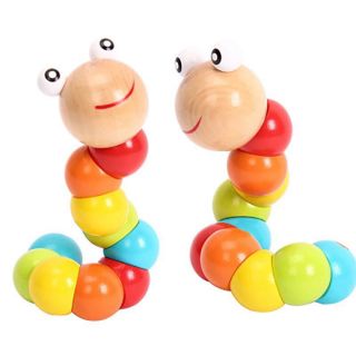 Con sâu gỗ đồ chơi gỗ an toàn cho bé