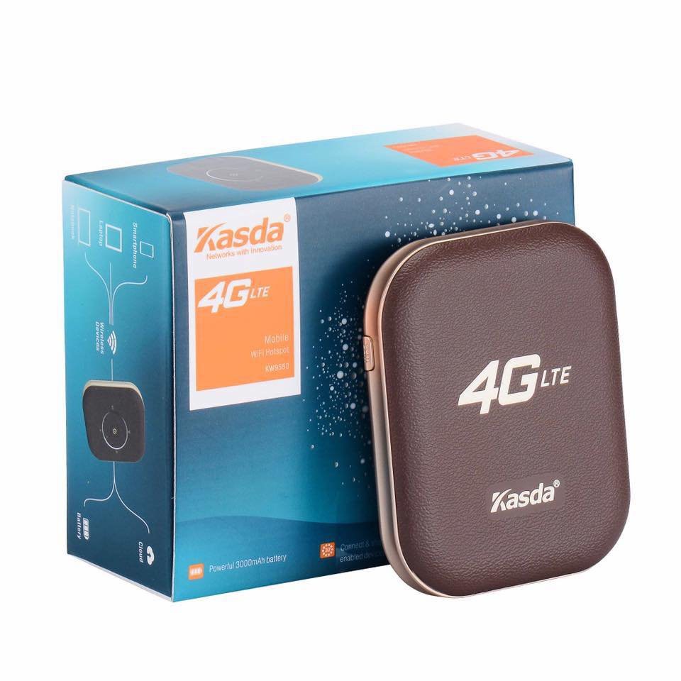 Bộ Phát Wifi Bộ phát Wifi di động Kasda KW9550 Wireless 4G tốc độ 150mbps sử dụng đa mạng