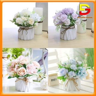 Hoa Giả, Chậu Hoa Cẩm Tú Cầu Mini Để Bàn Trang Trí Nhà Cửa, Làm Quà Tặng ý Nghĩa DG-32