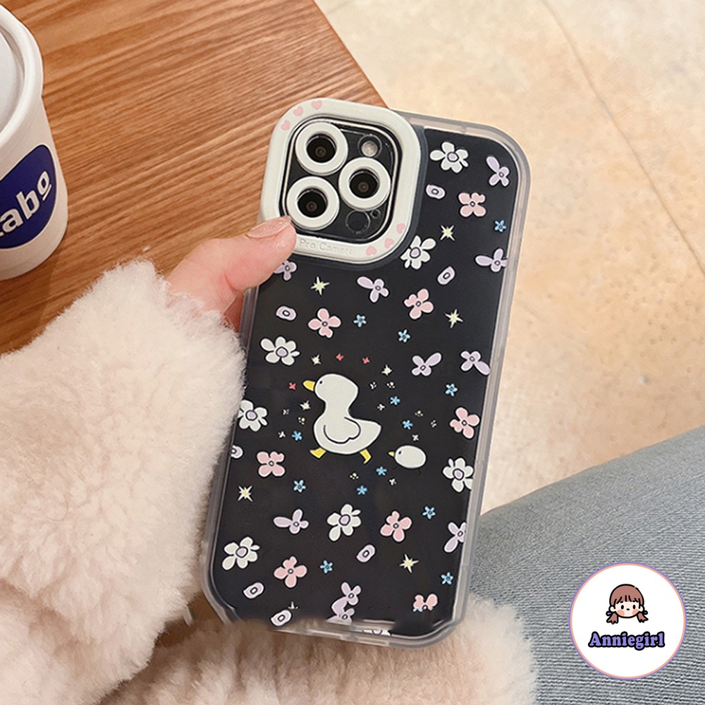 Ốp Điện Thoại TPU Mềm Siêu Mỏng Chống Sốc In Hình Hoa Cúc Cho IPhone 14 13 12 11 Pro Max X XR 8 7 Plus