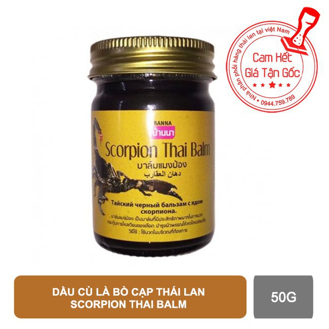 Dầu cù là bò cạp thái lan Scorpion Thai Balm 50g