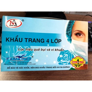 Khẩu trang kháng khuẩn 4 lớp Famapro (Nam Anh) hàng Xịn 100%