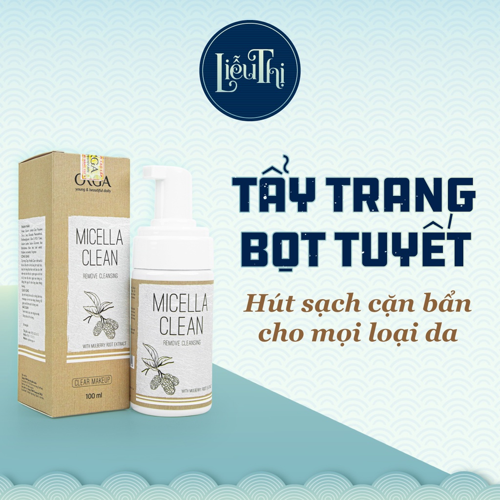 Tẩy Trang Bọt Tuyết Micella Clean - Hút Sạch Cặn Bẩn Cho Mọi Loại Da, Le'Orga 100ml