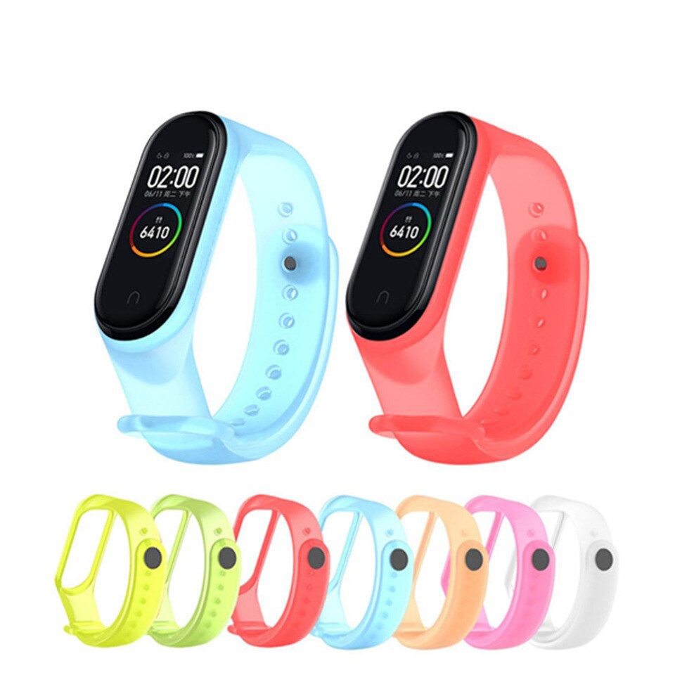 Dây đeo silicon trong suốt Xiaomi Mi band 5 - Miband5