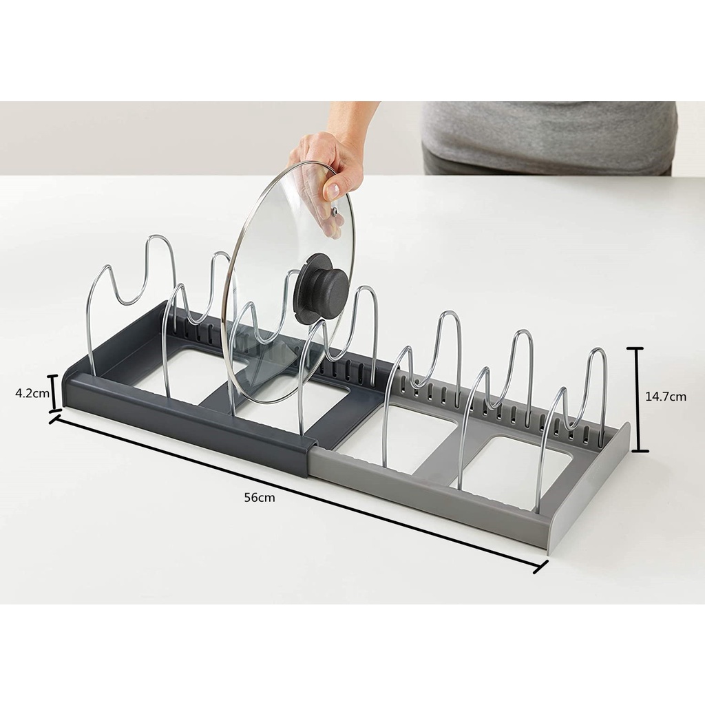 Giá Đỡ Nồi/Nắp Nồi/Chảo Hấp Đa Năng Linh Hoạt Có Thể Mở Rộng Sắp Xếp Gọn Gàng Cho Nhà Bếp