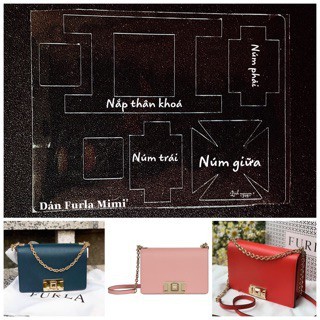 🍀Miếng dán khóa túi trong suốt Furla MIMI siêu đẹp