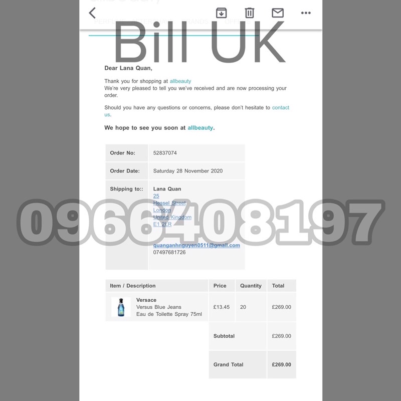 Nước hoa nam VERSACE BLUE JEANS 75ML EDT