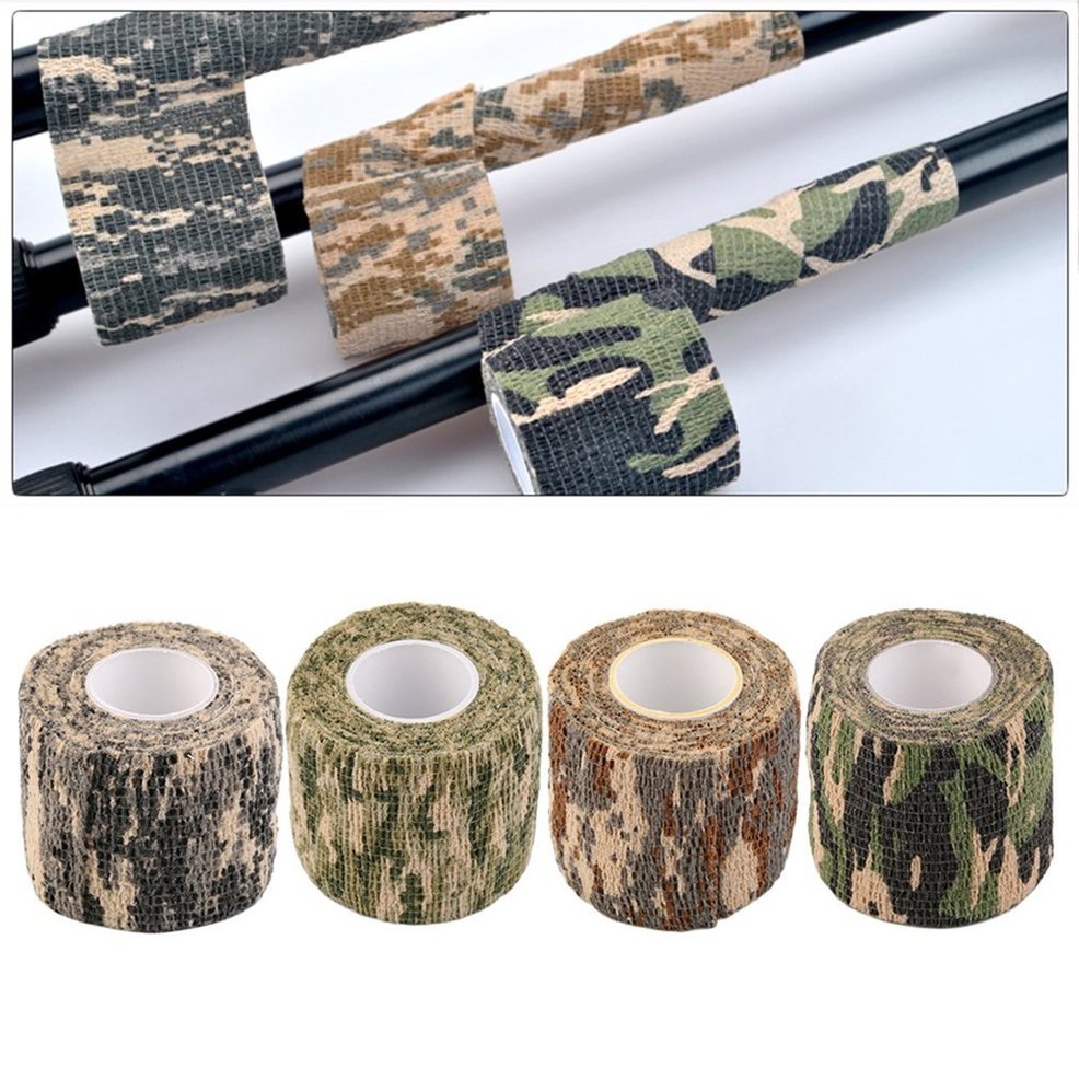 Camping Hunting Shooting Roll Men Army Adhesive Camouflage Tape Stealth Wrap