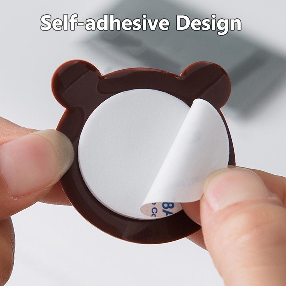 ♫DAPHNE♫ Mute Wall Protector Cartoon Guard Door Stopper Silicone Crash Pad Collision Avoidance Thicken Self Adhesive Door Handle Bumper