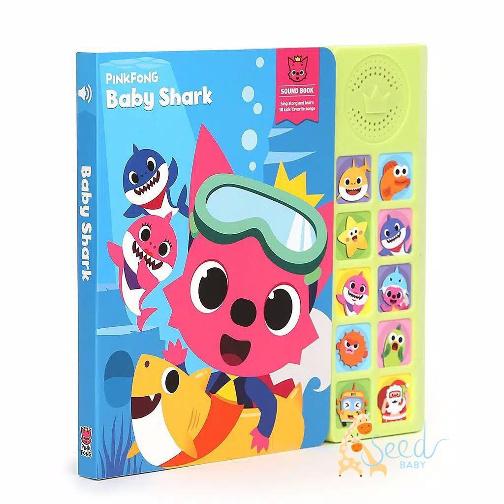 Sách âm nhạc Baby Shark - PinkFong chính hãng 6 chủ đề - Seed Baby