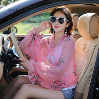 Khăn Choàng Chiffon Dài Tay Chống Nắng Cho Nữ