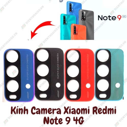 Mặt kính camera dành cho máy xiaomi redmi note 9 4g